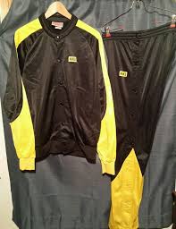 Black And Gold Nike Jacket Vtg Og 1986 80 S Nike Track Suit Made In Japan Black Gold Jacket Pants Xl Med