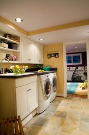 Small home office decor ideas using budget friendly home decor and shelving from ikea. Basement Renovation Bedroom Playroom Bathroom Laundry Family Room Office Contemporary Laundry Room Dc Metro By Fisher Group Llc Houzz
