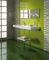 Bright And Light Lime Green Wall Tiles Perfect For A Bathroom Floating Sink Stainless Steel Green Bathroom Green Bathroom Colors Green Tile Bathroom