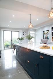 The brief for the hand painted kitchen and island in anglesey. Blue Painted Kitchen Island Sheffield My Cms