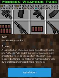 Hoy les traigo un tutorial para instalar mods en minecraft pe para ipad y iphone. Vehicles Weapons Mods For Minecraft Pc Edition Best Pocket Wiki Tools For Mcpc Apps 148apps