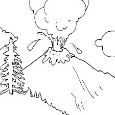 30 coloriage volcan facile des pompiers
