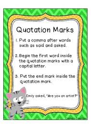 Quotation Marks Anchor Chart Free