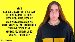 Tata Mcrae Lie To Me Lyrics Ft Ali Gatie Youtube