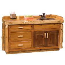 Add style and functionality to your bathroom with a bathroom vanity. Cedar Log Bathroom Vanities And Cabinets Cabin Place