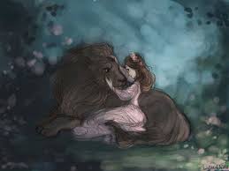 Aslan And Lucy Art By Willow Waves On Deviantart Art Chronicles Of Narnia Narnia