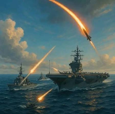 𝗕𝗥𝗘𝗔𝗞𝗜𝗡𝗚 🚨🇮🇷🇺🇸🇨🇳 IRANIAN MISSILES COME CLOSE TO U.S.  WARSHIPS Iranian ballistic missiles have reportedly come dangerously close  to U.S. Navy warships, including an American aircraft carrier, in a major  escalation in the