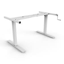 Manual Height Adjustable Desk Frame Rectangular Leg It's great for any home or office.