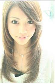 Layered With Side Swept Bangs Asian Hair Hair Styles Long Hair Styles