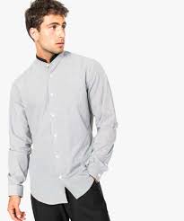 © livraison et retour gratuits © en magasin partout en france. Chemise Pour Homme A Fines Rayures Et Col Mao Coupe Slim