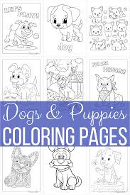 free dog coloring pages for kids adults