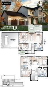 Our 3 bedroom house plan collection includes a wide range of sizes and styles, from modern farmhouse plans to craftsman bungalow floor plans. Discover The Plan 3855 V2 Nikolas 3 Which Will Please You For Its 4 Bedrooms And For Its Farmhouse Styles Sims House Plans House Blueprints Bedroom House Plans