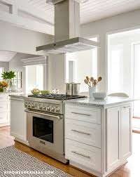 The island can be centered on this point but make sure to adjust for your specific space. Kitchen Redux At Home In Arkansas Kitchen Island With Cooktop Kitchen Island With Seating Kitchen Island Bench