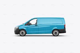 Vito Panel Van Mockup Panel Vito Mockup Van Van Car Wrap Mockup