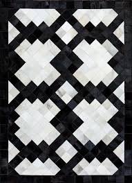 Black And White Geometric Pattern Rug Handmade Beautiful Black White Cross Cowhide Patchwork Rug Etsy Patchwork Cowhide Patchwork Cowhide Rug Mosaic Rugs