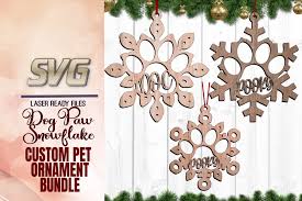 Download now the free icon pack 'christmas tree'. Customizable Pet Paw Christmas Ornaments Svg Glowforge Files 1036720 Cut Files Design Bundles