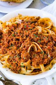 Authentic Italian Bolognese Sauce Recipe Video Oh Sweet Basil Recipe Italian Recipes Bolognese Recipe Pasta Bolognese