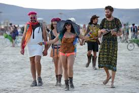 Looking back, that is quite the oversight. Burning Man S Fashion Is Wild But There Are Rules The New York Times