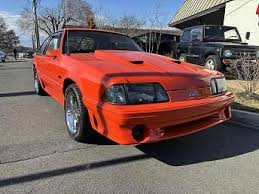 Image result for Bright Red 1992 Mustang