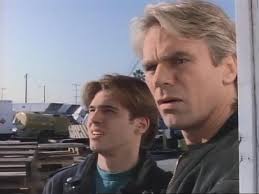 Mac and his son Sam Molloy arriving at the harbour in The Stringer