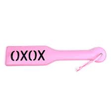 Buy Kelis General Faux leather”XXOO” spanking whip paddle restraint toy QQ-SP-01  (Pink) Online at desertcartUAE