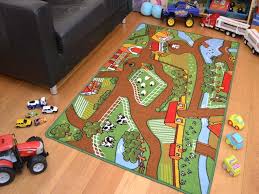 Kids Mat Rug Farm Machine Washable Anti Slip Farming Farm Yard Play Room Ebay Farm Yard Farm Rugs Kids Playmat