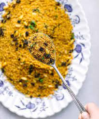 I used almonds, but you can use any nuts you have on hand (maybe not peanuts, but they might work). Moroccan Couscous With Currants And Pine Nuts Posh Journal