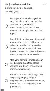 Yaitu kata penghubung konjungsi yang menghubungkan dua unsur (kata, frasa, klausa, kalimat, ataupun paragraf) sebab akibat. Konsungsi Sebab Akibat Digunakan Dalam Kalimat Berikutpls Di Jawab Brainly Co Id