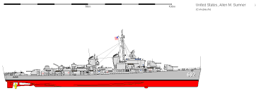 Based on the proposed aegis upgrade for the long beach: Usa Dd 692 Allen M Sumner 1 Gif Gif By Shipbucket Photobucket Warship Arleigh Burke Class Destroyer Naval