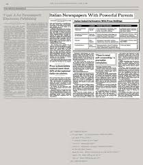 The newspaper also published in reggio calabria, cosenza, catanzaro, crotone, lamezia, vibo, catania, ragusa, and siracusa. The Media Business Newspaper Deal In Italy Stirs Debate Over Press Freedom The New York Times
