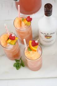 Coconut malibu rum, pineapple juice, ginger ale, and grenadine syrup will make you think you're on a tropical island with this cocktail recipe. Pink Bikini Cocktail A Farmgirl S Kitchen