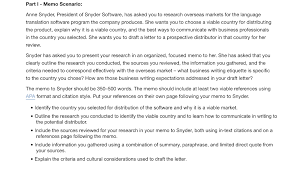 President can also refer to a job title. Part I Memo Scenario Anne Snyder President Of Chegg Com