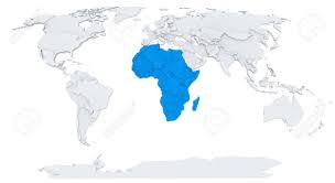️ google™ map of the world, plan and satellite view. Highlighted Africa On 3d Modeled Map Of The World Stock Photo Picture And Royalty Free Image Image 20452020