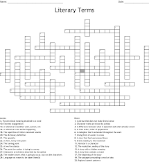 Literary terms crossword puzzle answers. Literary Terms Crossword Puzzle Answer Key Novocom Top