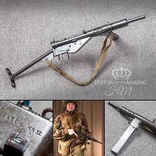 A stun gun is an electrical weapon which is usually used to immobilize an attacker within arm's reach with a shock of electricity through a conductor. British Mk Ii Sten Gun Replica Uk Gun Hire