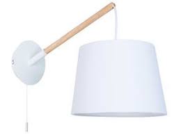 Applique Murale En Metal Et Bois Avec Interrupteur Tirette Hauteur 28cm Scandi Applique Murale Luminaire Luminaire Interieur