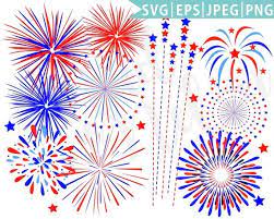 Fireworks Eps Png Jpeg Instant Download Independence Day Etsy Fireworks Clipart Clip Art Digital Clip Art