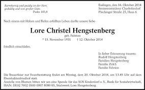 Hier geht es zum ebanking login. Traueranzeigen Von Lore Christel Hengstenberg Zeit Des Gedenkens De