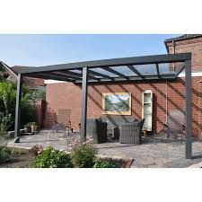 Terrassenuberdachung Struktur Anthrazit Vs Glas 500 X 300 Cm In 2020 Terrassenuberdachung Uberdachung Terrasse Und Uberdachungen