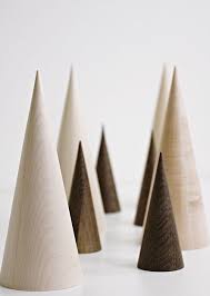 Wood Minimalist Christmas Decor Solid Wood Cone Shaped Trees Minimalist Christmas Decor Modern Christmas Decor Modern Christmas