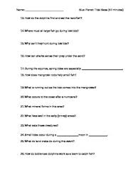 Blue Planet Tidal Seas Guided Notes By South Park Slifka Tpt