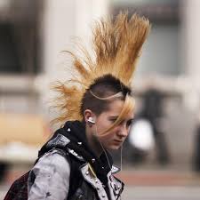 Use of hairspray is recommended for maximum hold. Punk Hairstyle Fashion Celebrity