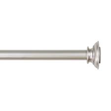 Style Selections Satin Nickel Steel Tension Curtain Rod 85 6254 152 Nickel Steel Curtain Rods Lowes Home Improvements