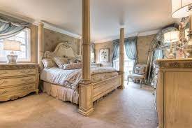 Get 5% in rewards with club o! Henredon Visage Collection 4 Post King Size Bed W Marble Top Dressers And Elegant Mirror Bedroom Sets For Sale Bedroom Set Marble Top Dresser