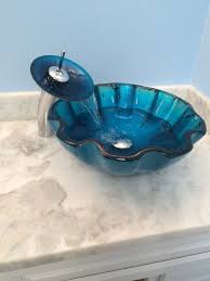 glass vessel sinks bathroom