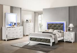 Get it by mon, jul 19. Whitaker 5 Piece Queen Bedroom Set With Led Lighting White