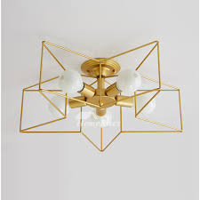 Our custom design home lighting products, from chandeliers to. Pentagram Star Ceiling Light Fixtures Children S Room Bedroom Modern Wrought Iron White Yellow Gold