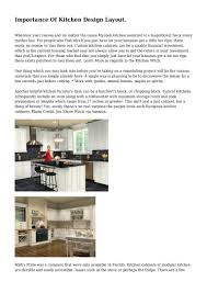 Small doesn't have to mean boring when it comes to kitchen design. Importance Of Kitchen Design Layout