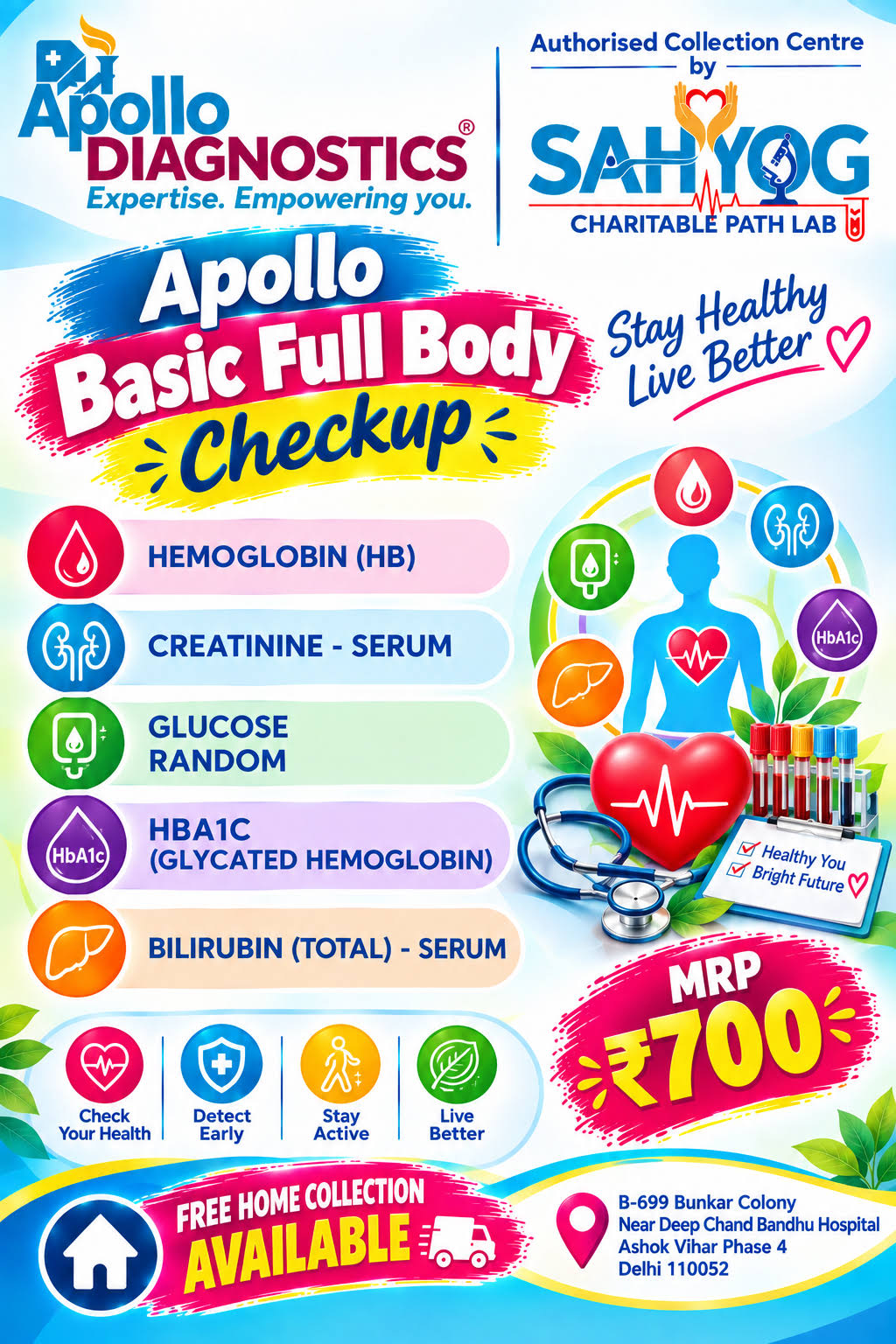 APOLLO BASIC FULL BODY CHECKUP product image