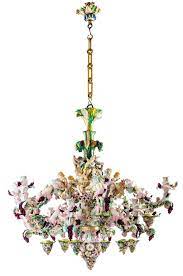 Signed marked with the crown mark s.p.a (societa' porcellane artistiche) firenze, italy. Exceptional Meissen Porcelain Chandelier With Cherubs Made In The 19th C Ref 83858